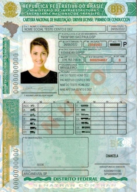 cnh-atual Exemplo de CNH nova atual