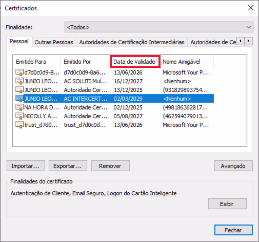Verificar a Data de Validade de um Certificado Digital - Hora exata no Chrome