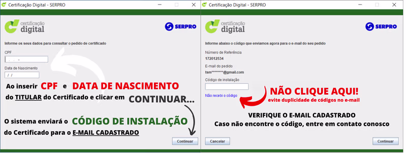 Como Emitir (Baixar e Instalar) Certificado A1 SERPRO - Código de Instalação