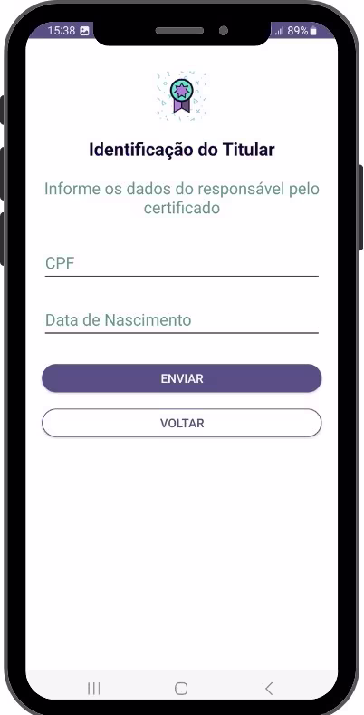 Como Emitir e Instalar Certificado em Nuvem SERPRO ID - Identificação do Titular
