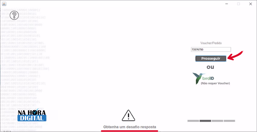 Erro: Obtenha um desafio resposta
