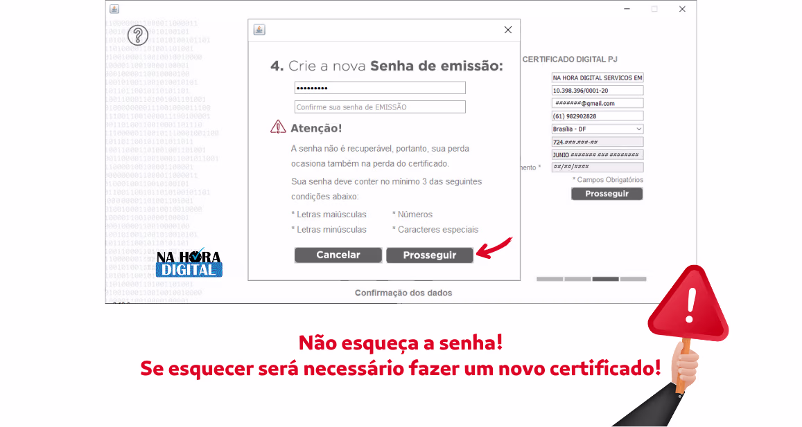 Emissão Online Utilizando Token ou Cartão - Crie uma Senha de Emissão