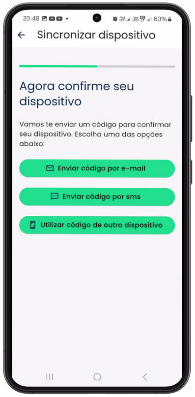Como Sincronizar o Bird ID pelo Celular - Confirmar seu dispositivo
