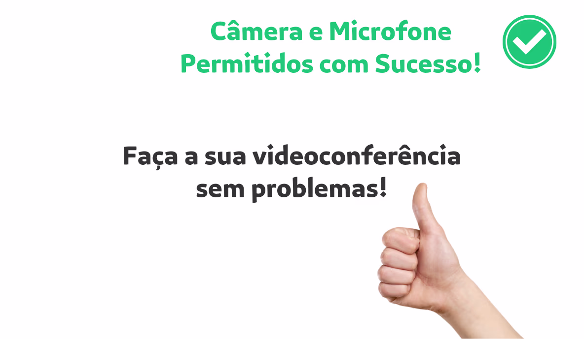 camera e microfone permitidos com sucesso nas configurações de segurança e privacidade do chrome no android