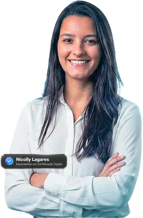 Nicolly, especialista em certificado digital da Na Hora Digital